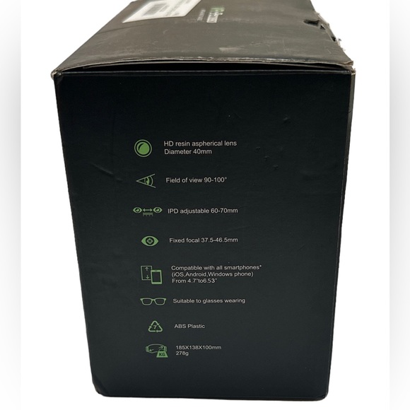 VR-Pecosso HD Virtual Reality Glasses Headset | Black - Picture 7 of 9